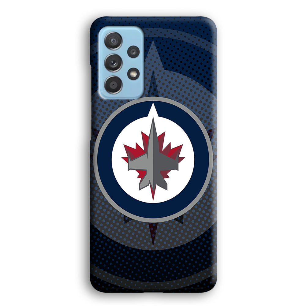 Winnipeg Jets Logo And Shadows Samsung Galaxy A72 Case