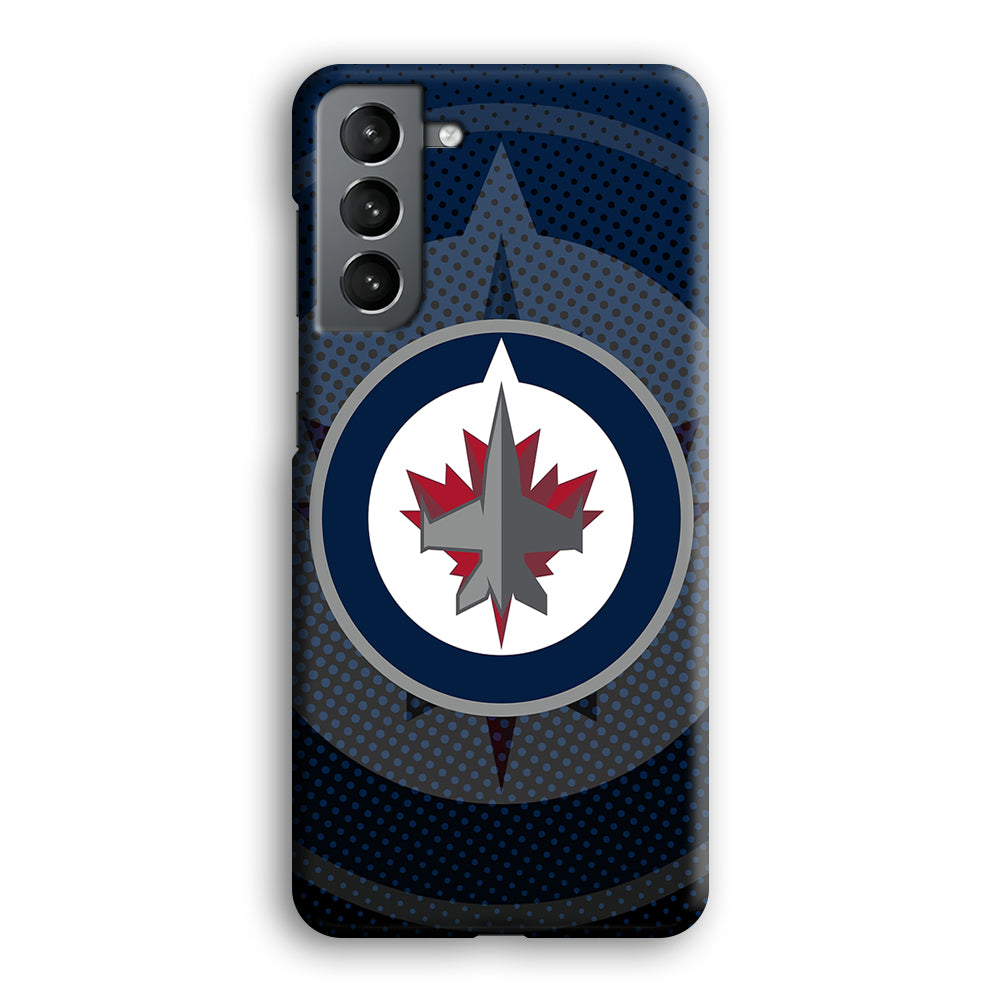 Winnipeg Jets Logo And Shadows Samsung Galaxy S21 Case