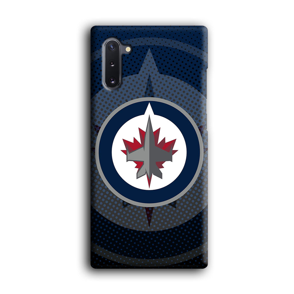 Winnipeg Jets Logo And Shadows Samsung Galaxy Note 10 Case