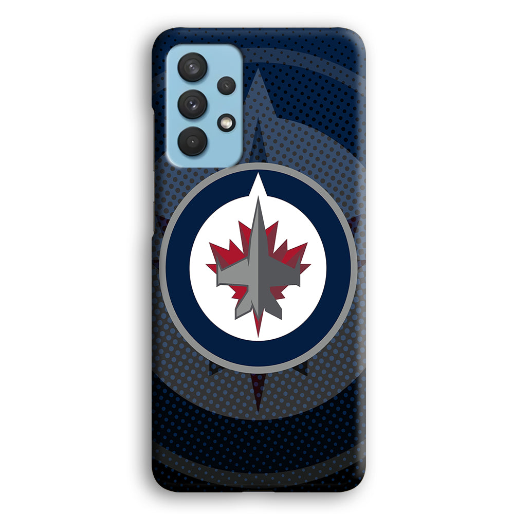 Winnipeg Jets Logo And Shadows Samsung Galaxy A32 Case