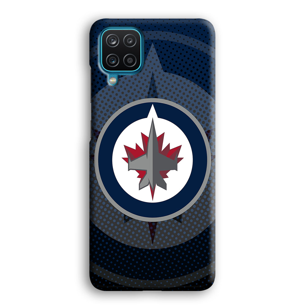 Winnipeg Jets Logo And Shadows Samsung Galaxy A12 Case