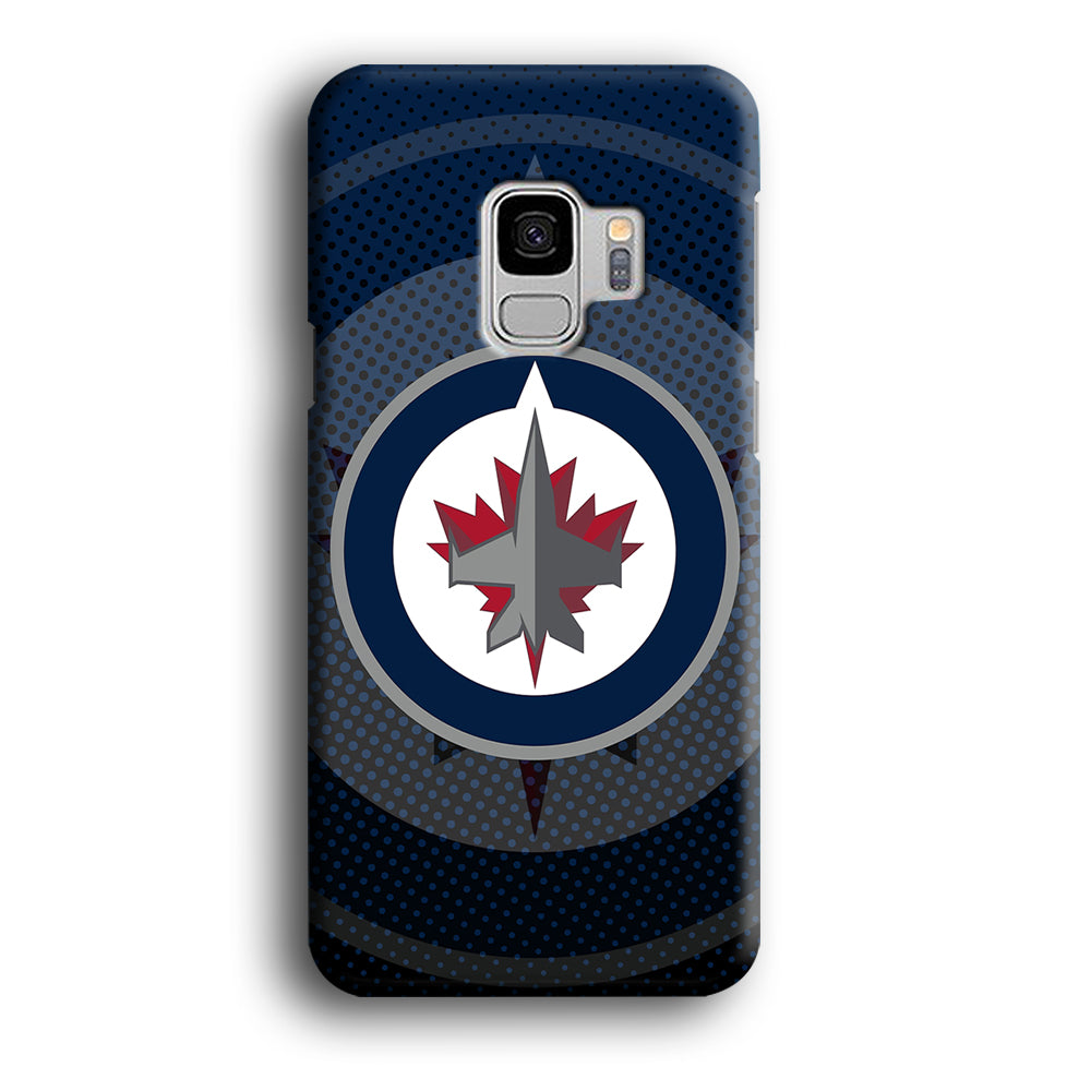 Winnipeg Jets Logo And Shadows Samsung Galaxy S9 Case