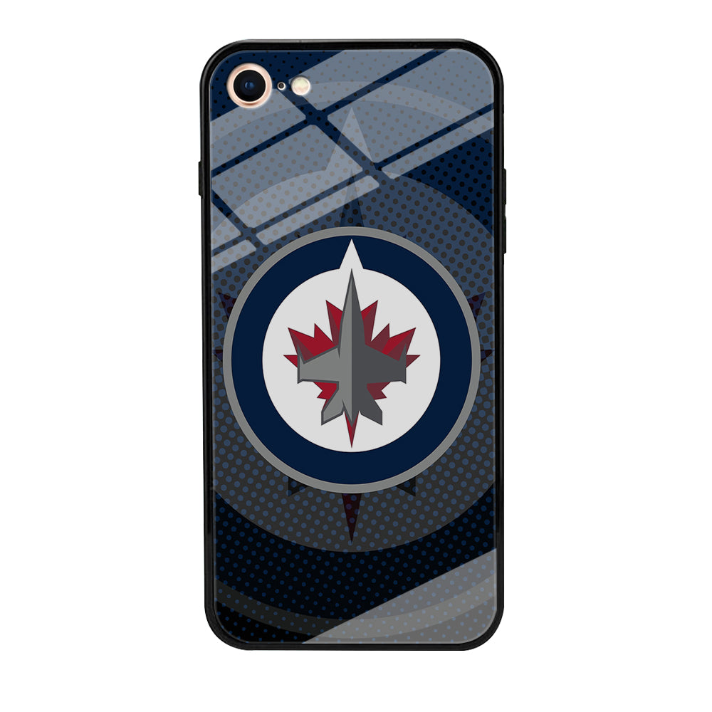 Winnipeg Jets Logo And Shadows iPhone 8 Case