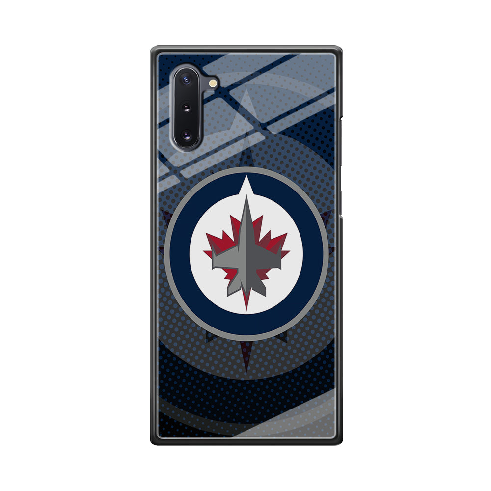 Winnipeg Jets Logo And Shadows Samsung Galaxy Note 10 Case