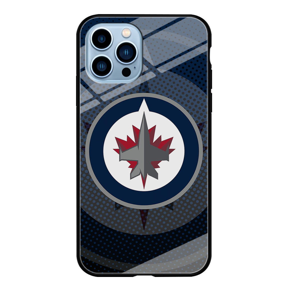 Winnipeg Jets Logo And Shadows iPhone 13 Pro Max Case