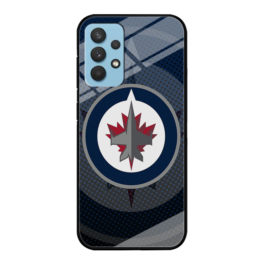 Winnipeg Jets Logo And Shadows Samsung Galaxy A32 Case