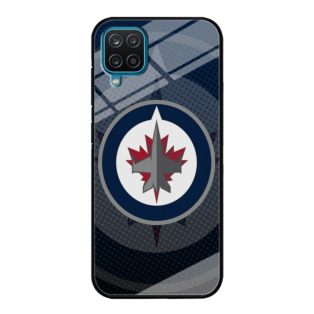 Winnipeg Jets Logo And Shadows Samsung Galaxy A12 Case