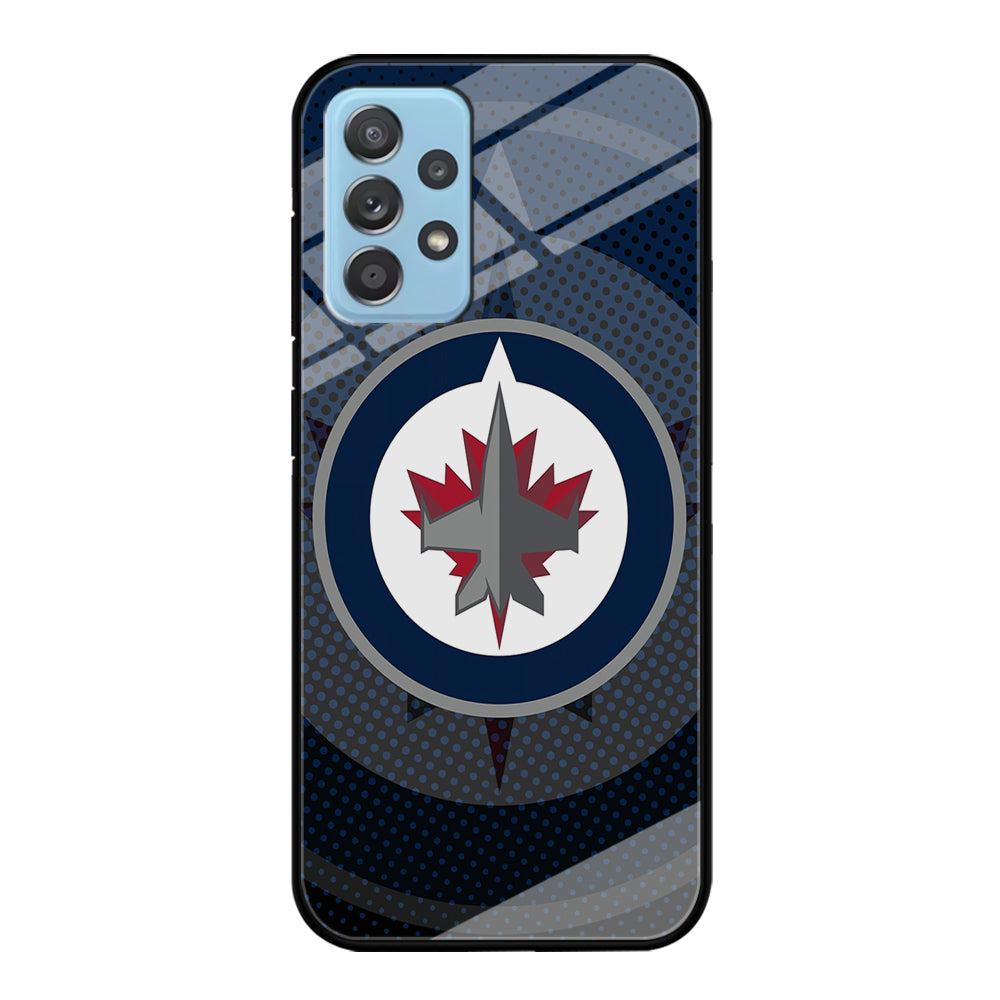 Winnipeg Jets Logo And Shadows Samsung Galaxy A52 Case