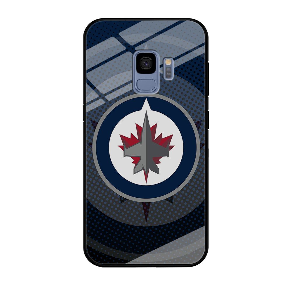Winnipeg Jets Logo And Shadows Samsung Galaxy S9 Case