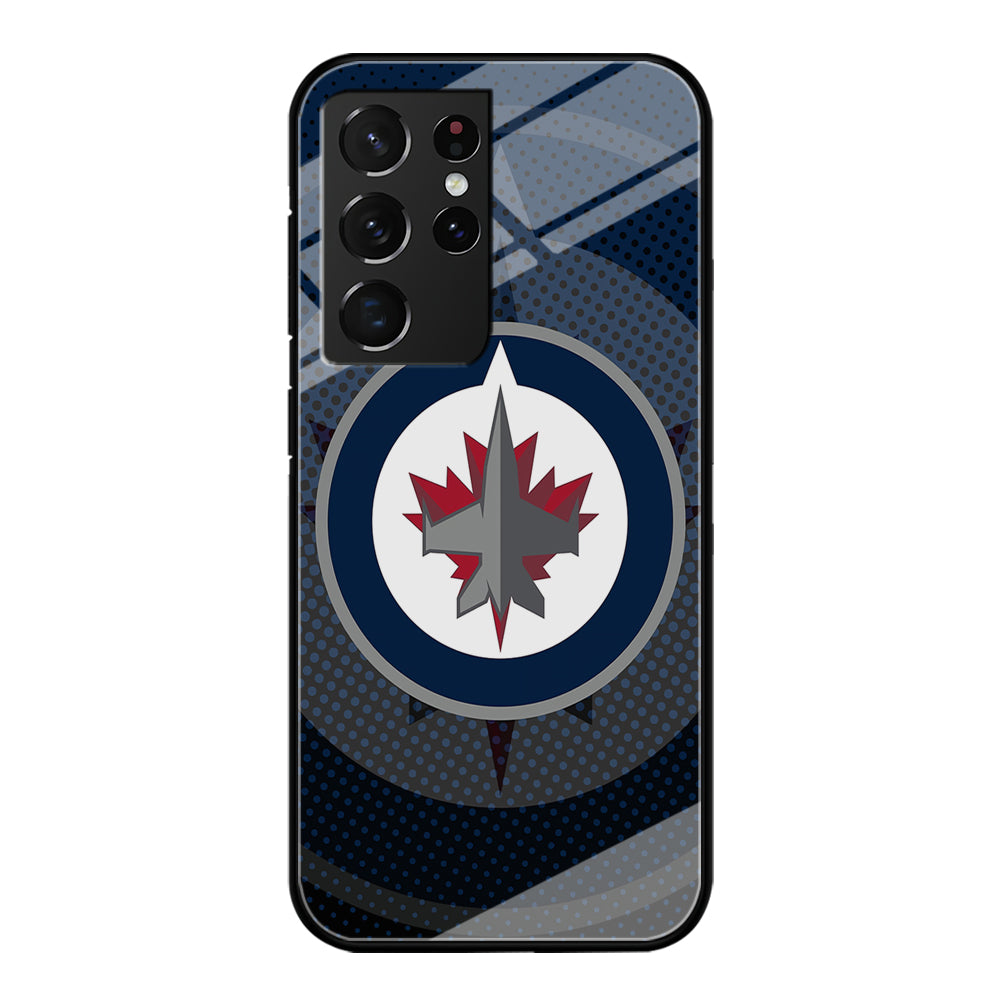 Winnipeg Jets Logo And Shadows Samsung Galaxy S21 Ultra Case