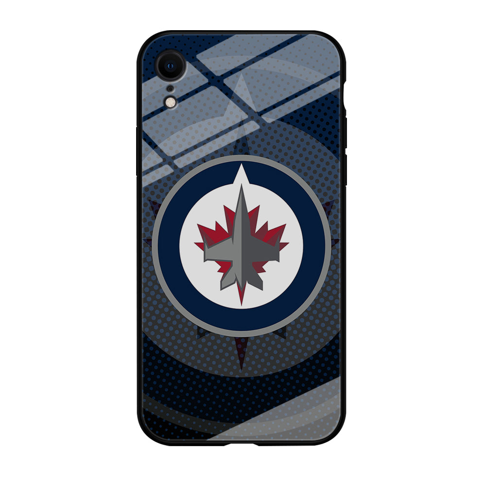Winnipeg Jets Logo And Shadows iPhone XR Case