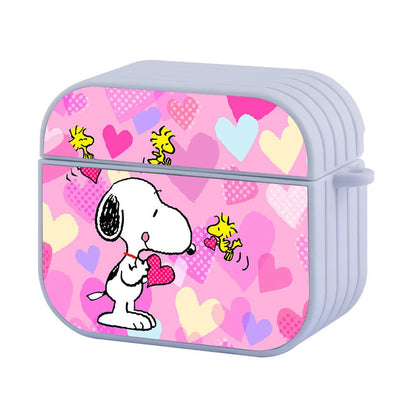 Woodstock Snoopy Valentine Day Apple Airpods 4 Case White