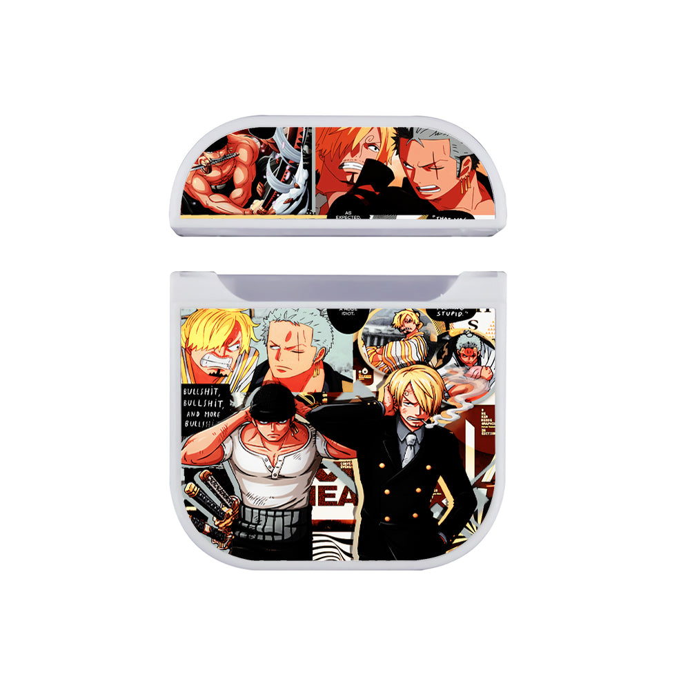 Zoro Sanji One Piece Comic Apple Airpods Case White