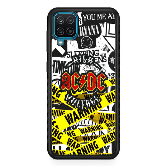 ACDC Warning It's High Voltage Samsung Galaxy A12 Case