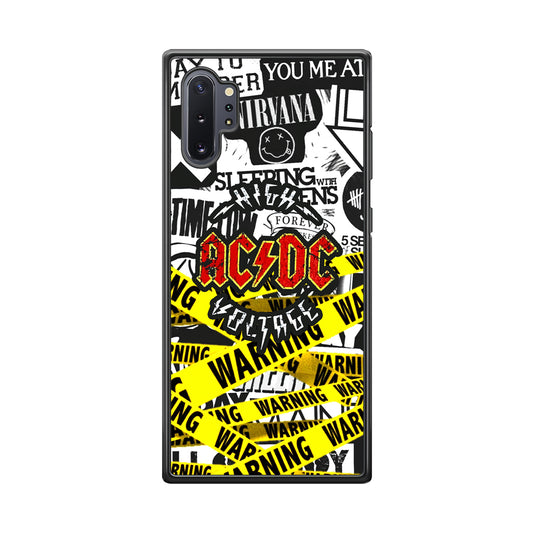 ACDC Warning It's High Voltage Samsung Galaxy Note 10 Plus Case