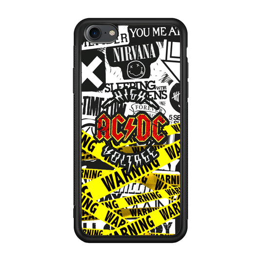 ACDC Warning It's High Voltage iPhone 8 Case