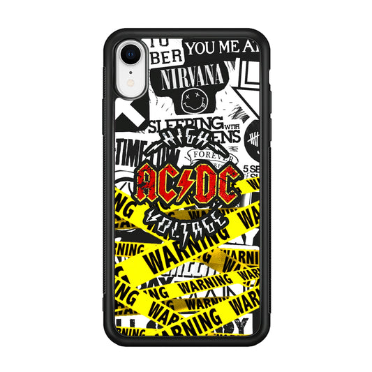 ACDC Warning It's High Voltage iPhone XR Case