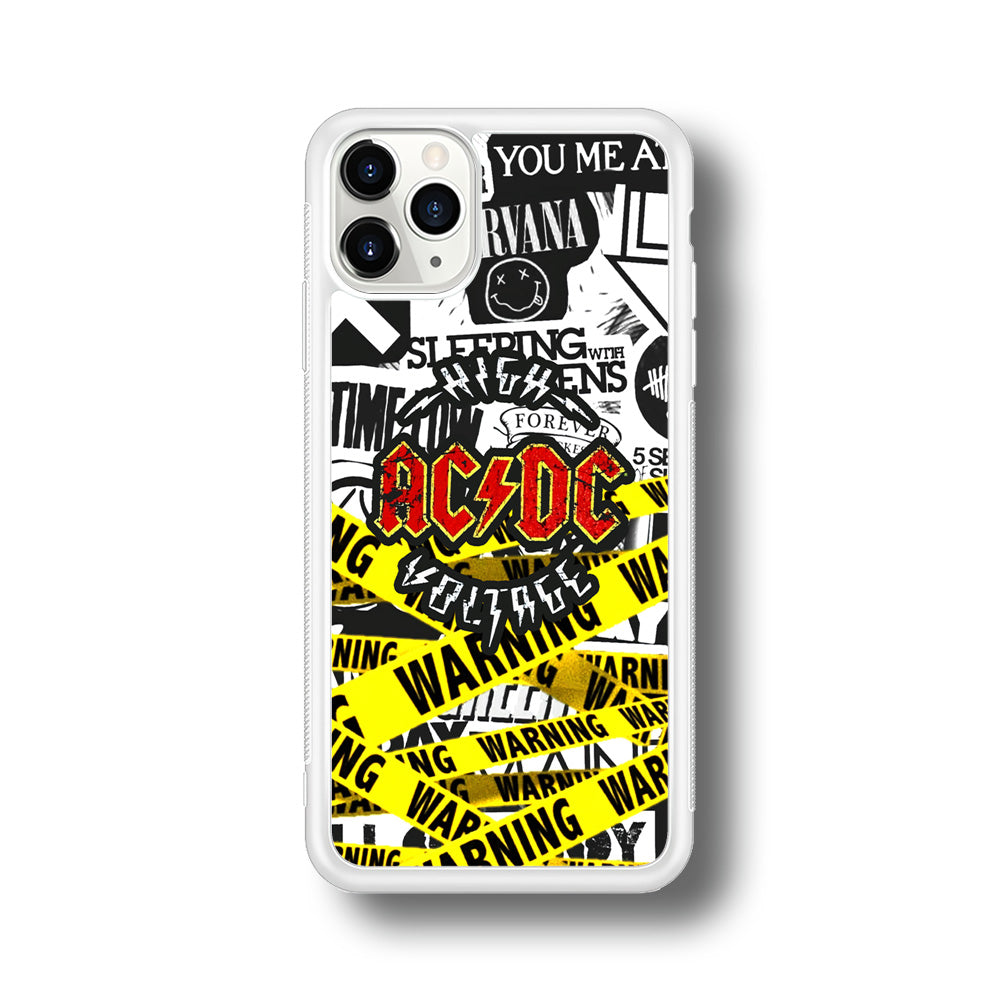 ACDC Warning It's High Voltage iPhone 11 Pro Max Case