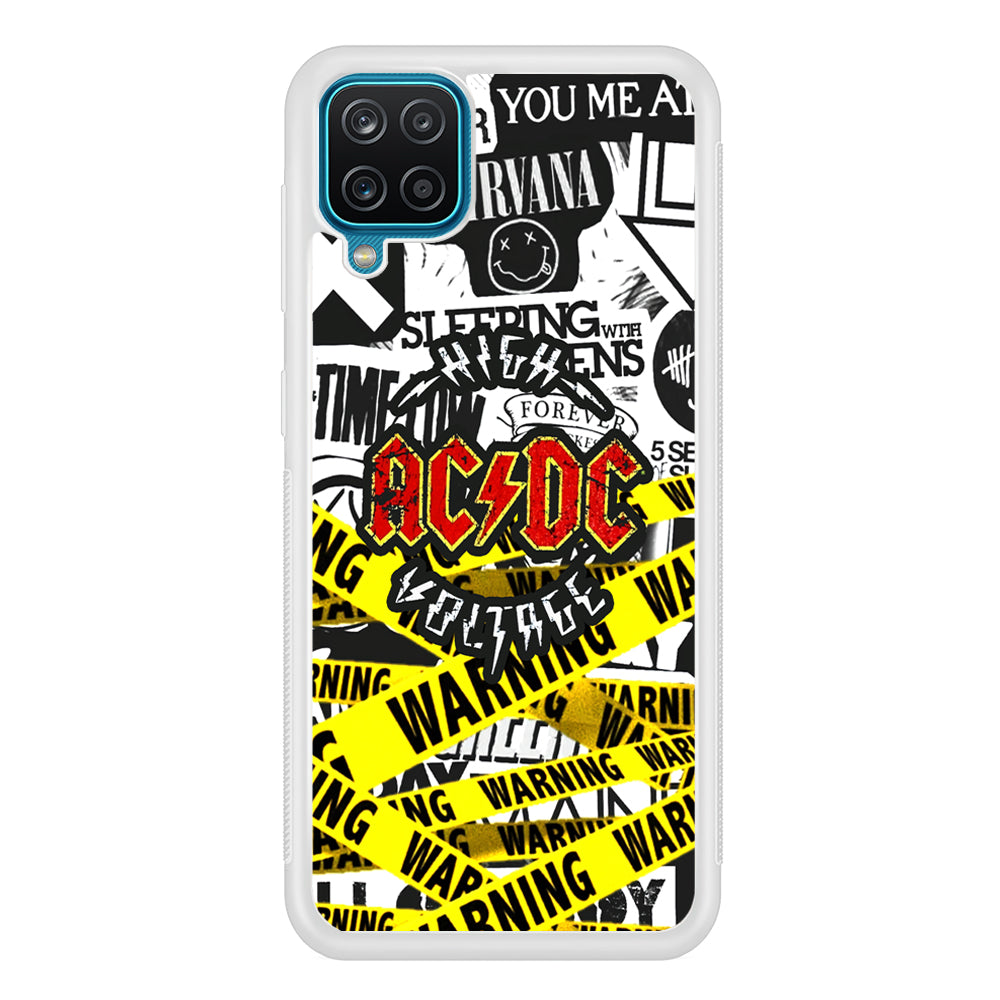 ACDC Warning It's High Voltage Samsung Galaxy A12 Case
