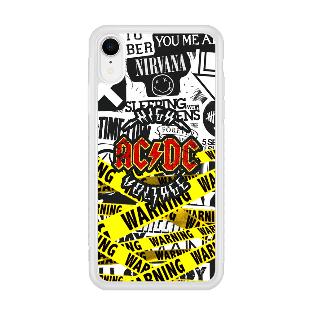 ACDC Warning It's High Voltage iPhone XR Case