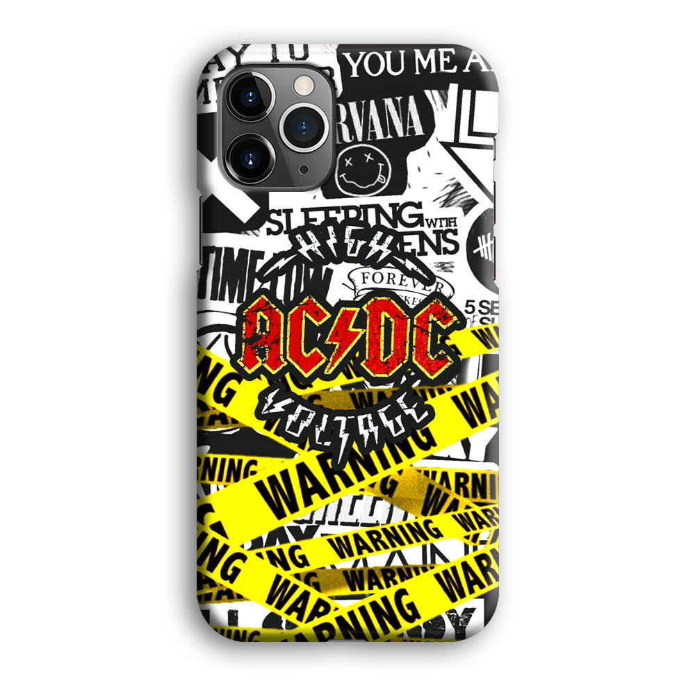 ACDC Warning It's High Voltage iPhone 12 Pro Case