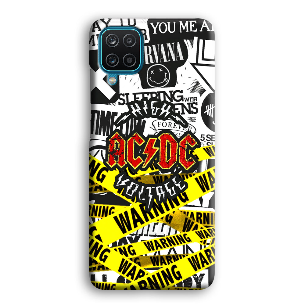 ACDC Warning It's High Voltage Samsung Galaxy A12 Case