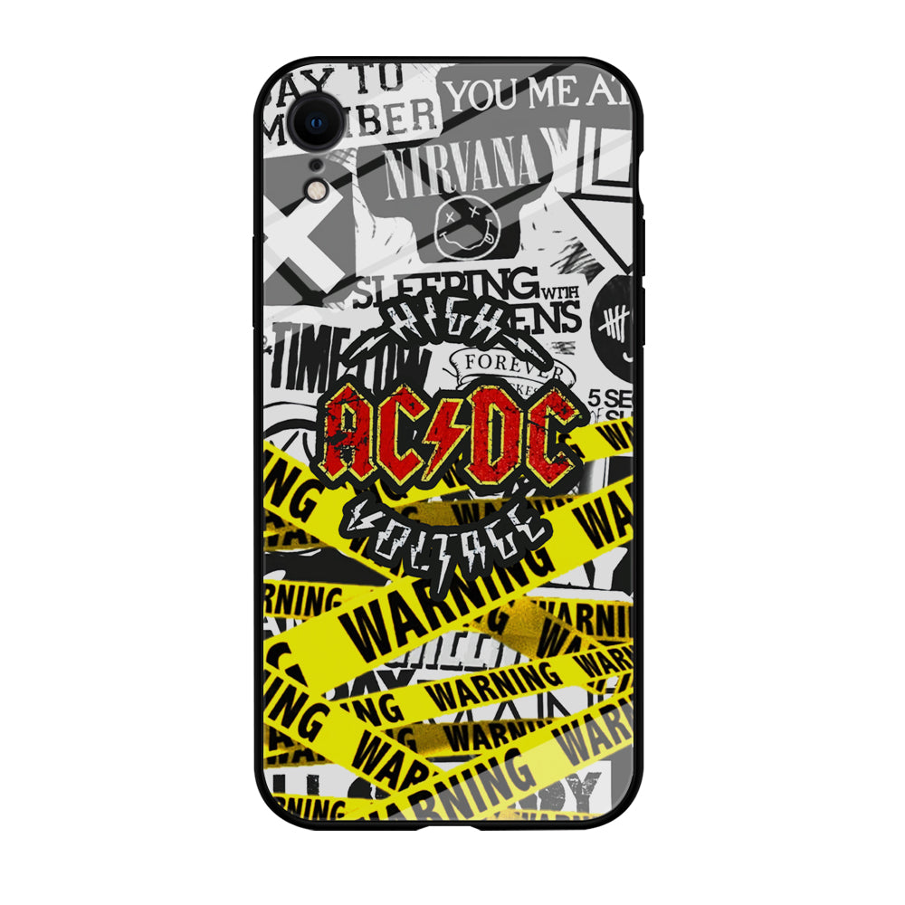 ACDC Warning It's High Voltage iPhone XR Case