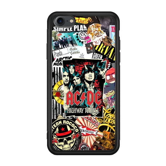 ACDC on Highway To Hell iPhone 8 Case