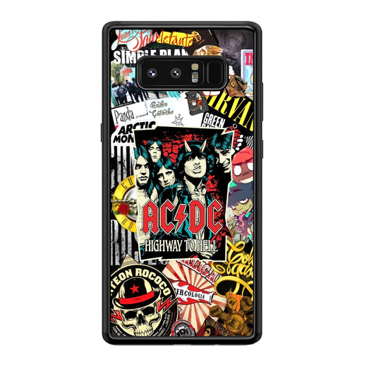 ACDC on Highway To Hell Samsung Galaxy Note 8 Case