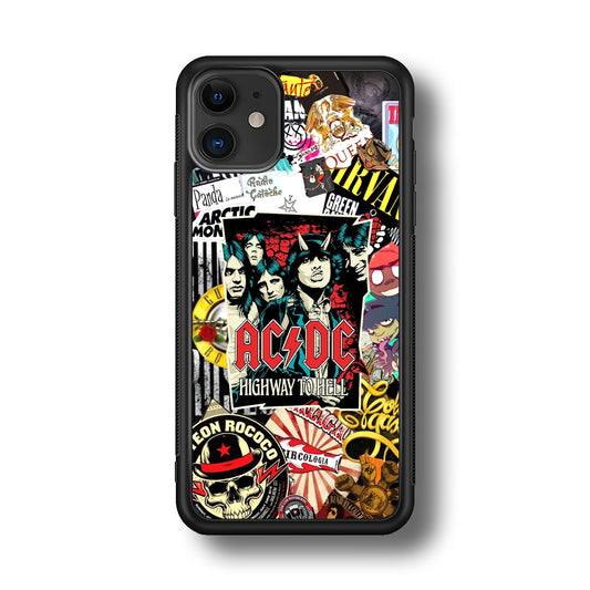 ACDC on Highway To Hell iPhone 11 Case