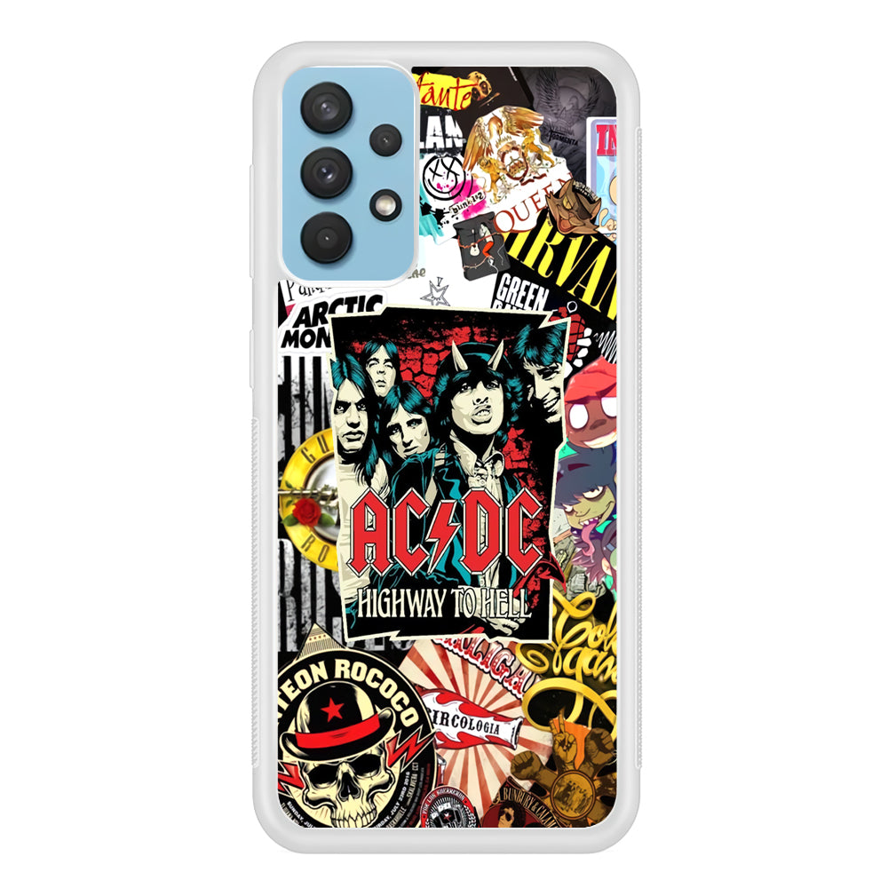 ACDC on Highway To Hell Samsung Galaxy A32 Case