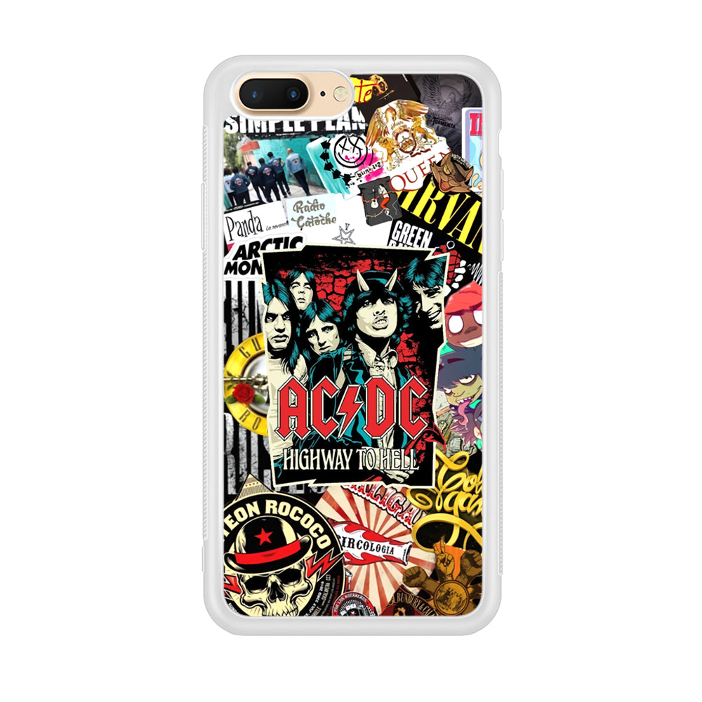 ACDC on Highway To Hell iPhone 8 Plus Case