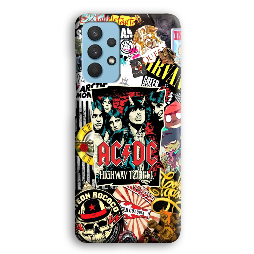 ACDC on Highway To Hell Samsung Galaxy A32 Case