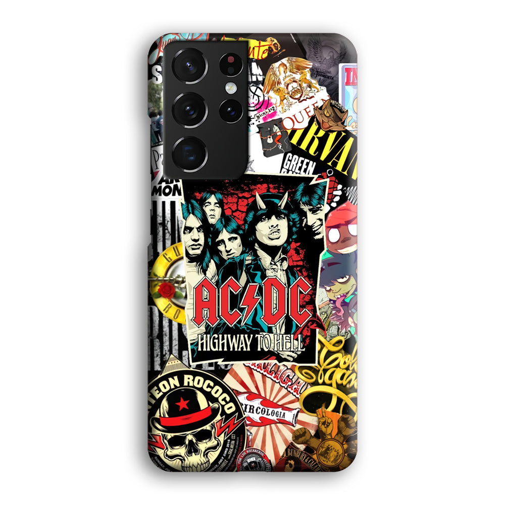 ACDC on Highway To Hell Samsung Galaxy S21 Ultra Case