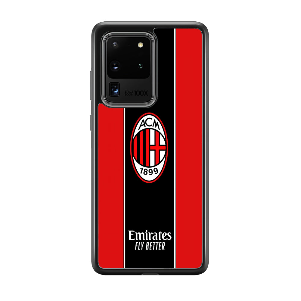 AC Milan Stripe of Jersey Samsung Galaxy S20 Ultra Case