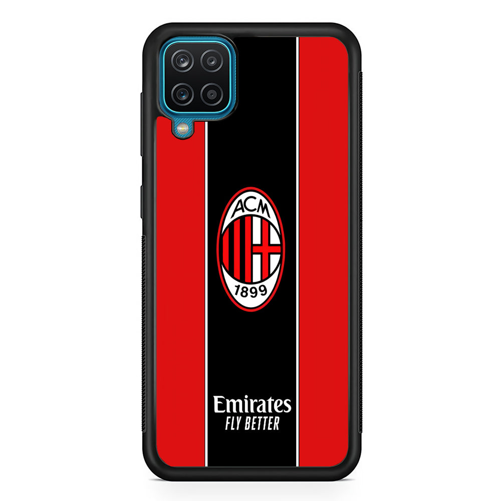 AC Milan Stripe of Jersey Samsung Galaxy A12 Case