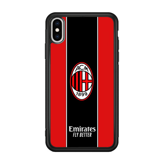 AC Milan Stripe of Jersey iPhone X Case