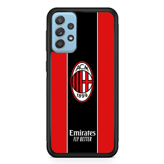 AC Milan Stripe of Jersey Samsung Galaxy A72 Case