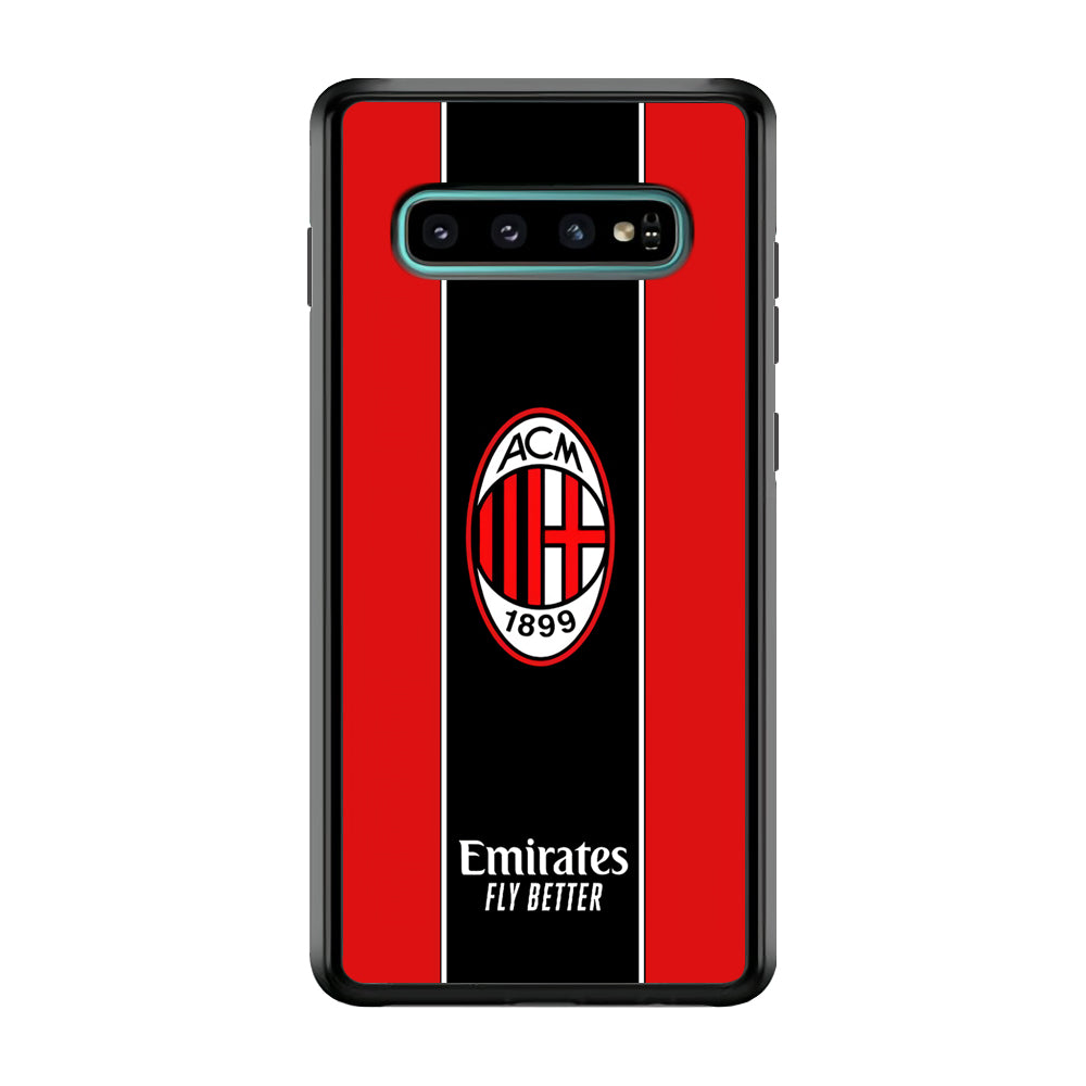 AC Milan Stripe of Jersey Samsung Galaxy S10 Case