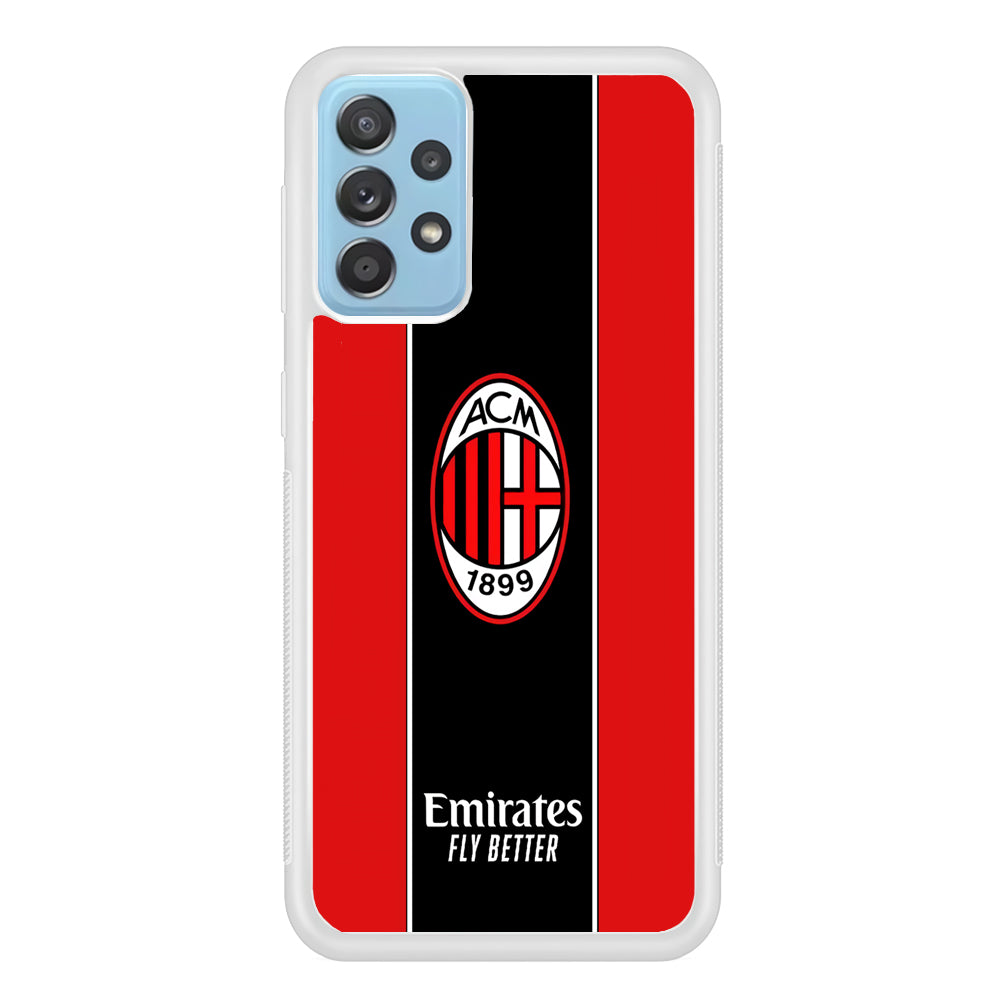 AC Milan Stripe of Jersey Samsung Galaxy A72 Case