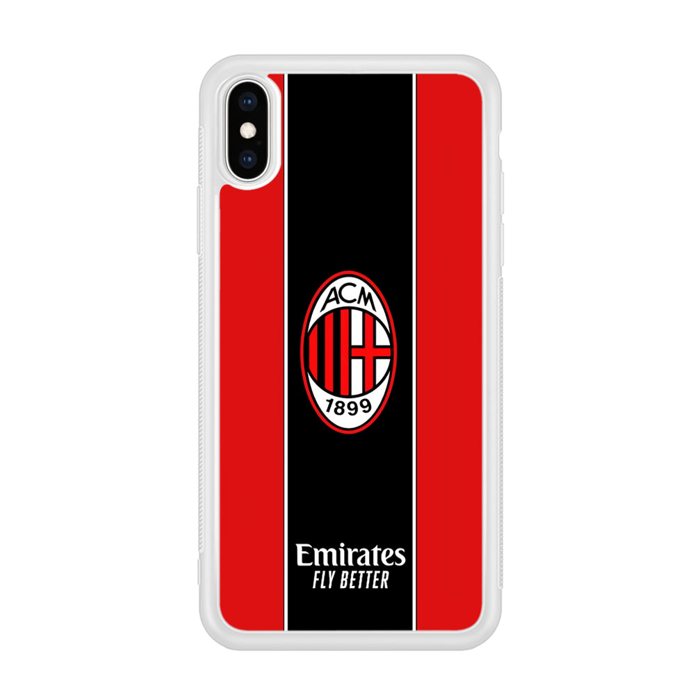 AC Milan Stripe of Jersey iPhone X Case