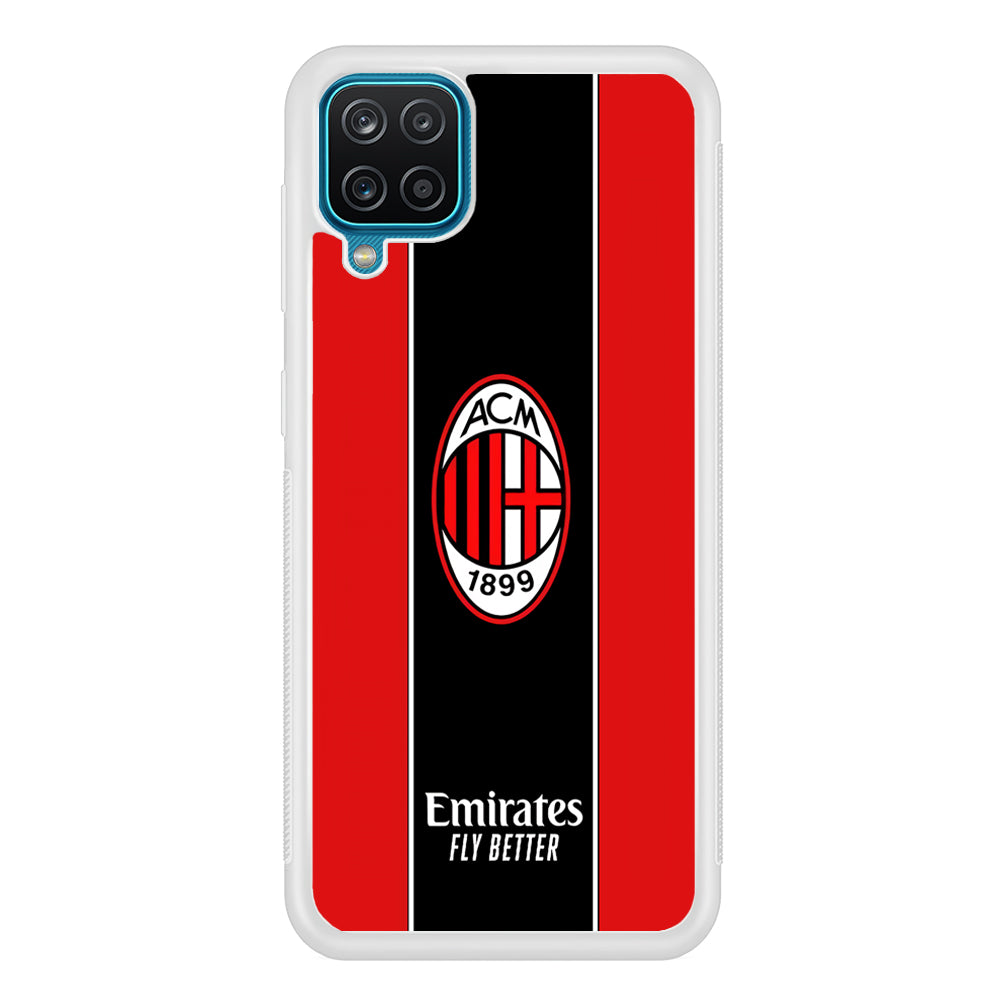 AC Milan Stripe of Jersey Samsung Galaxy A12 Case