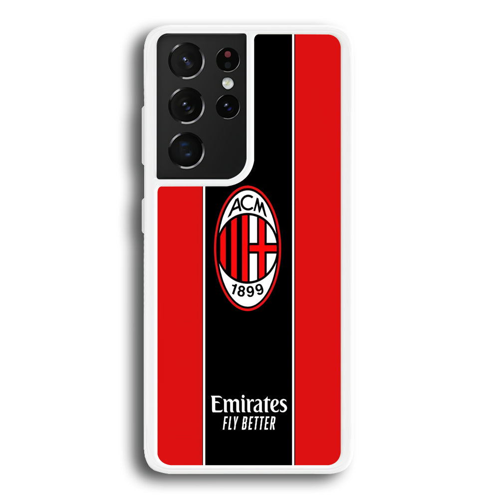 AC Milan Stripe of Jersey Samsung Galaxy S21 Ultra Case