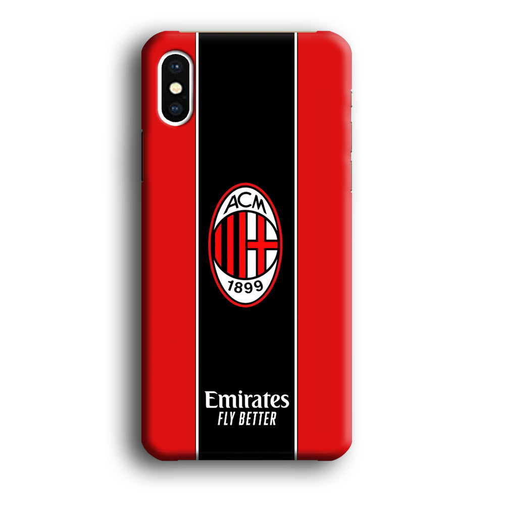 AC Milan Stripe of Jersey iPhone X Case