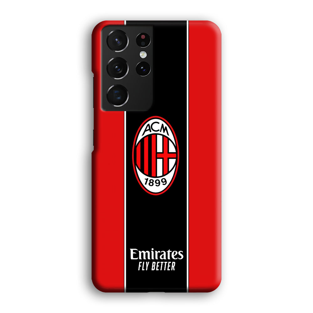 AC Milan Stripe of Jersey Samsung Galaxy S21 Ultra Case