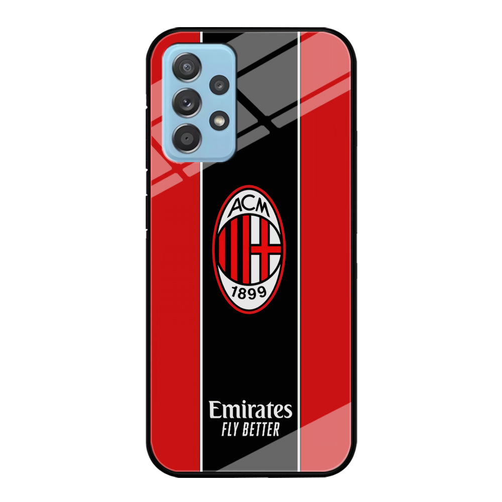 AC Milan Stripe of Jersey Samsung Galaxy A72 Case