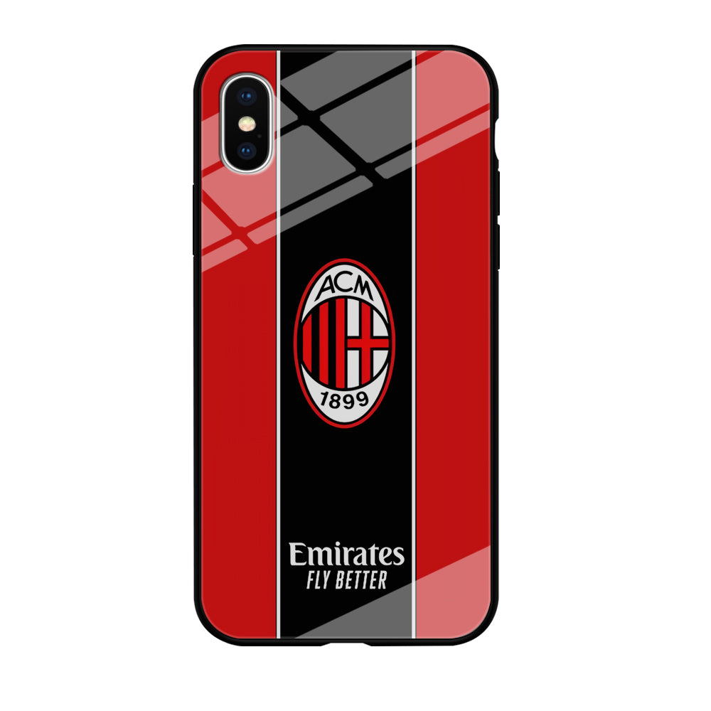 AC Milan Stripe of Jersey iPhone X Case