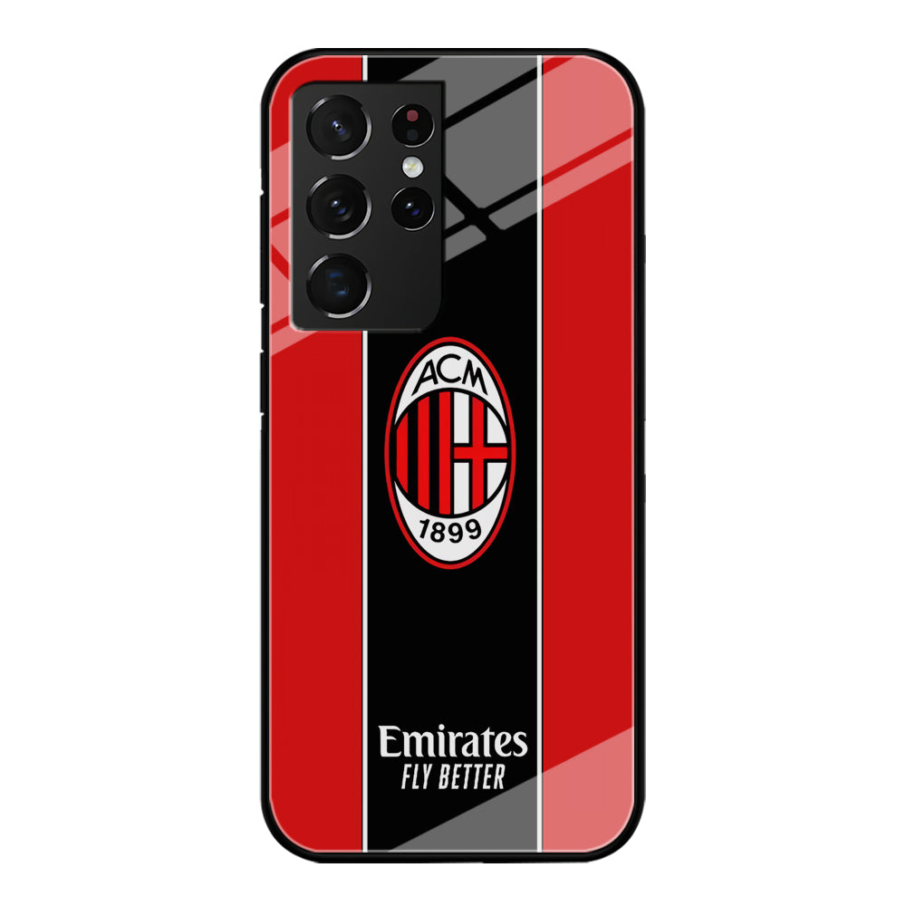 AC Milan Stripe of Jersey Samsung Galaxy S21 Ultra Case