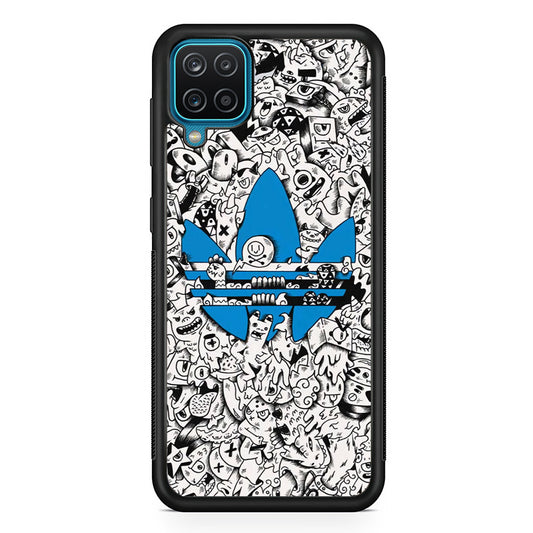 Adidas B&W Doodle Samsung Galaxy A12 Case