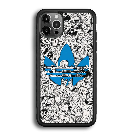 Adidas B&W Doodle iPhone 12 Pro Max Case